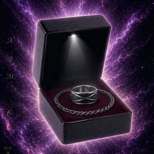 ANILLO DEL TIEMPO Ajustable Con Cadena de REGALO | Acero Inoxidable